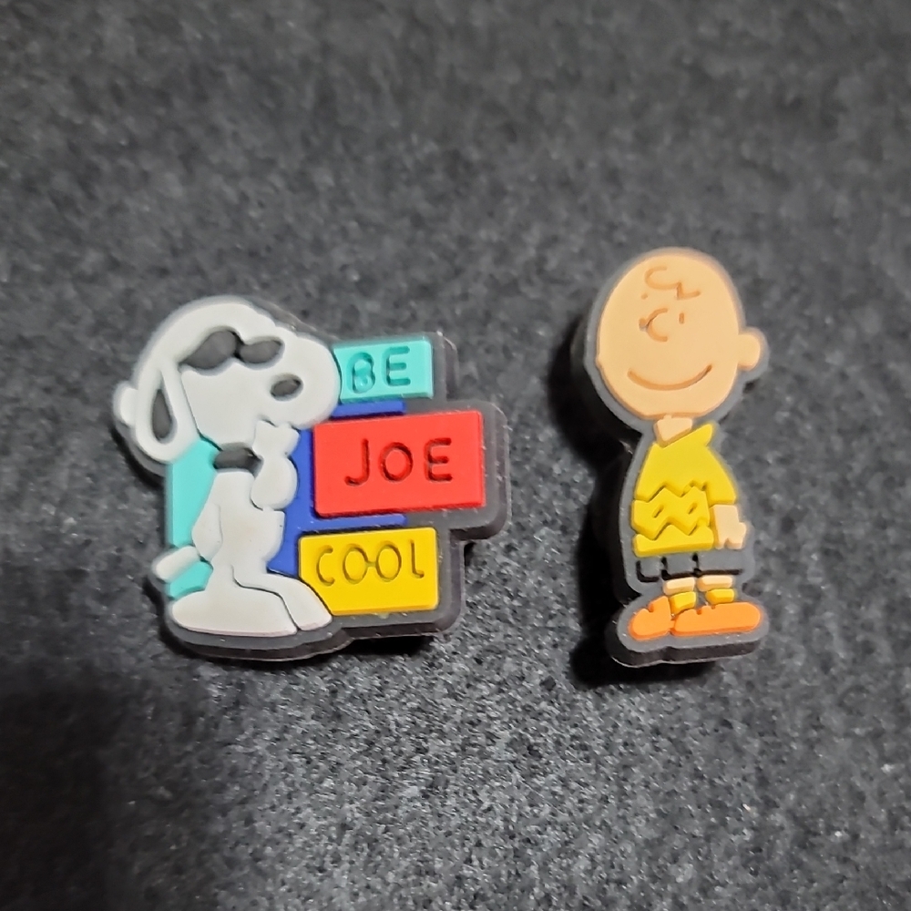 Snoopy and Charlie Brown Croc Charms